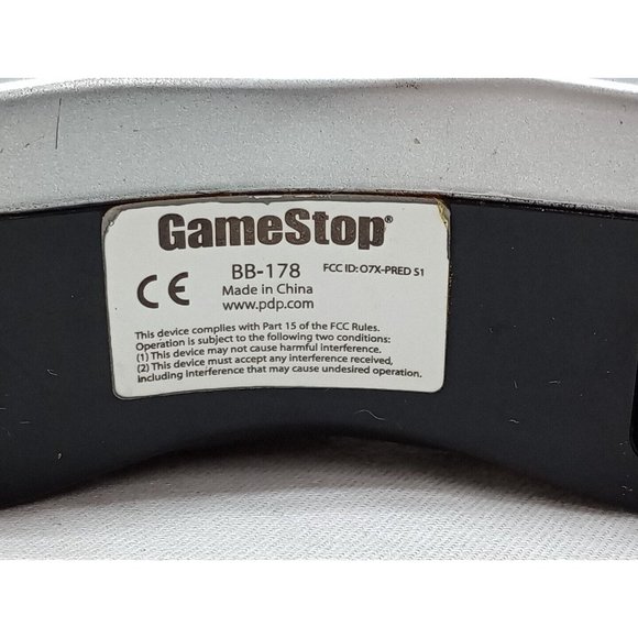 Game Stop BB-178 Wireless PlayStation 2 Controller Silver! Missing Battery Cover - Picture 6 of 8